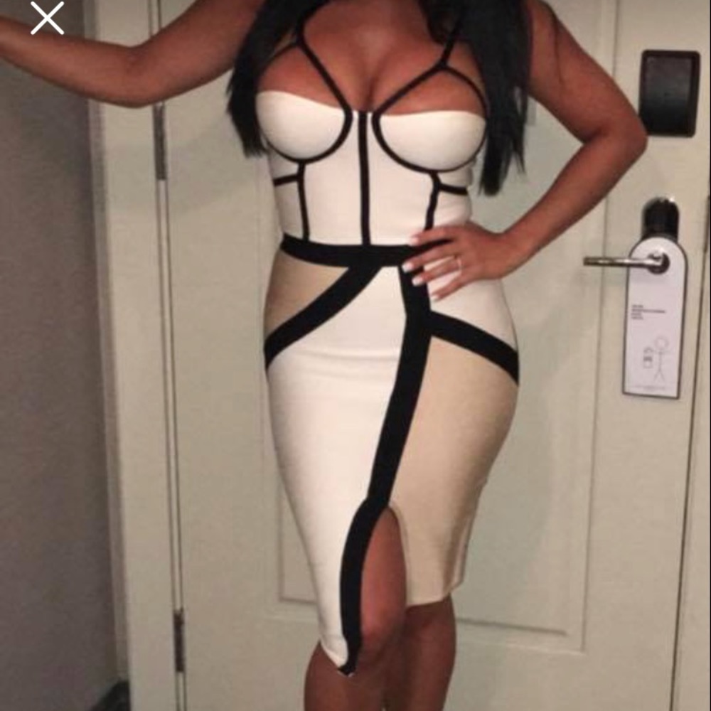 Midi white dress